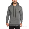 Langarm-Fleece-Sweatshirt mit Kapuze für Herren